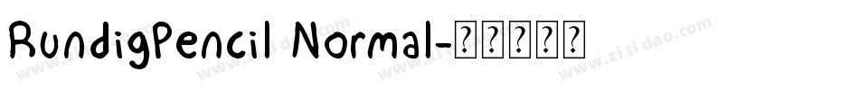 RundigPencil Normal字体转换